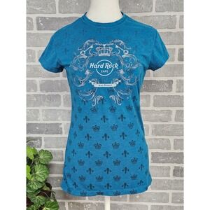 Hard Rock Cafe San Antonio T-Shirt Women's‎ Medium Slim Rock Couture Graphic Tee